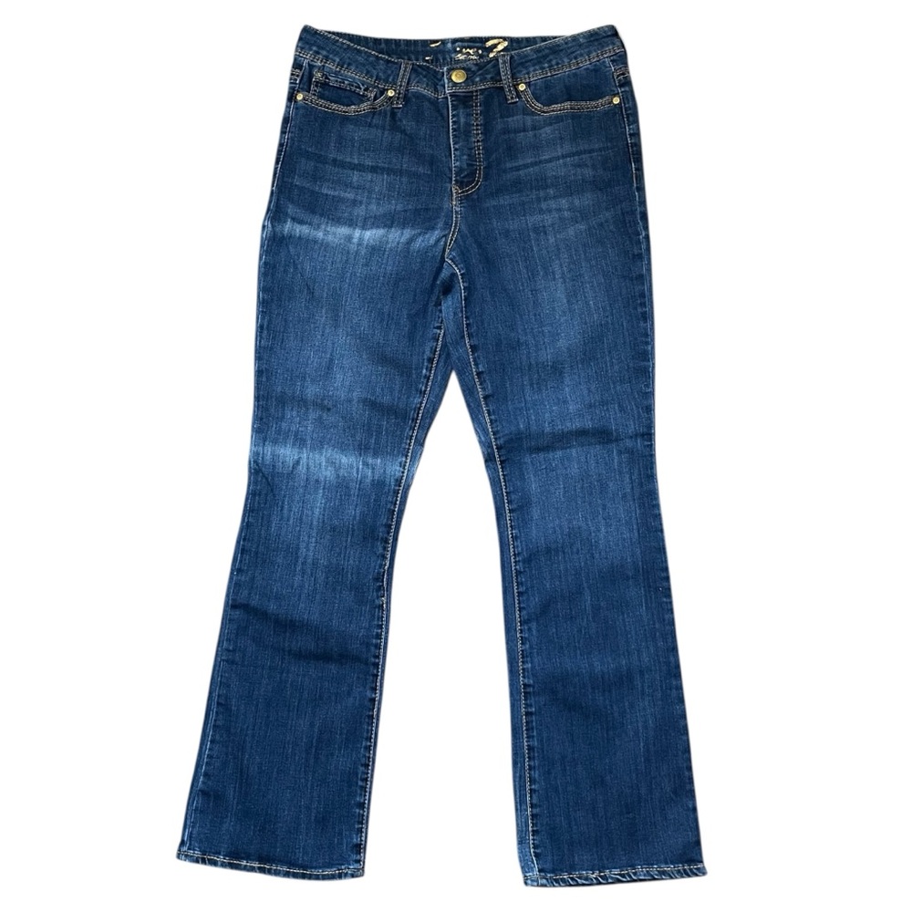 For All Mankind Rocker Slim Bootcut Jeans Women’s 12 Medium Wash Faded Y2K